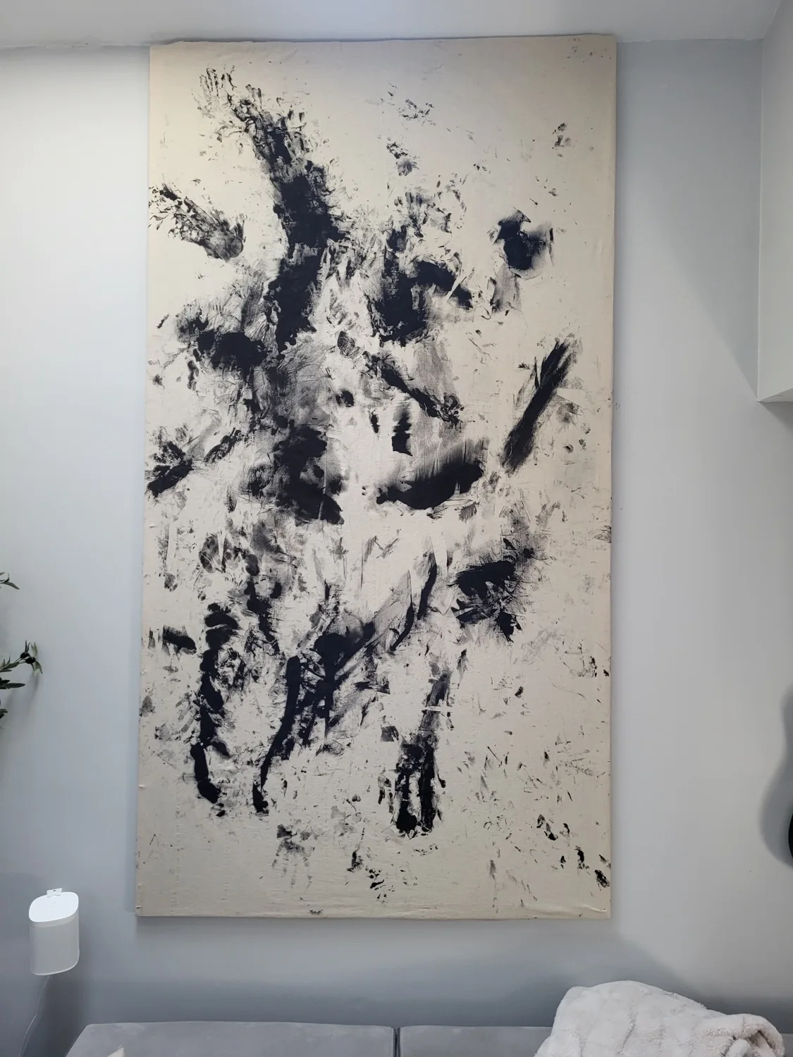 Large monochrome abstract